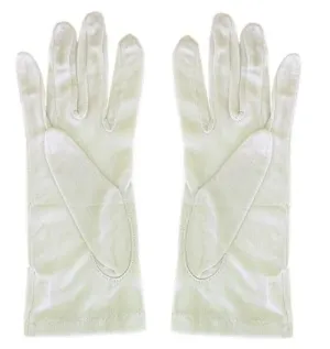 100% Silk Material White  Silk Gloves -SPOIL ME Silk Women Liner Gloves