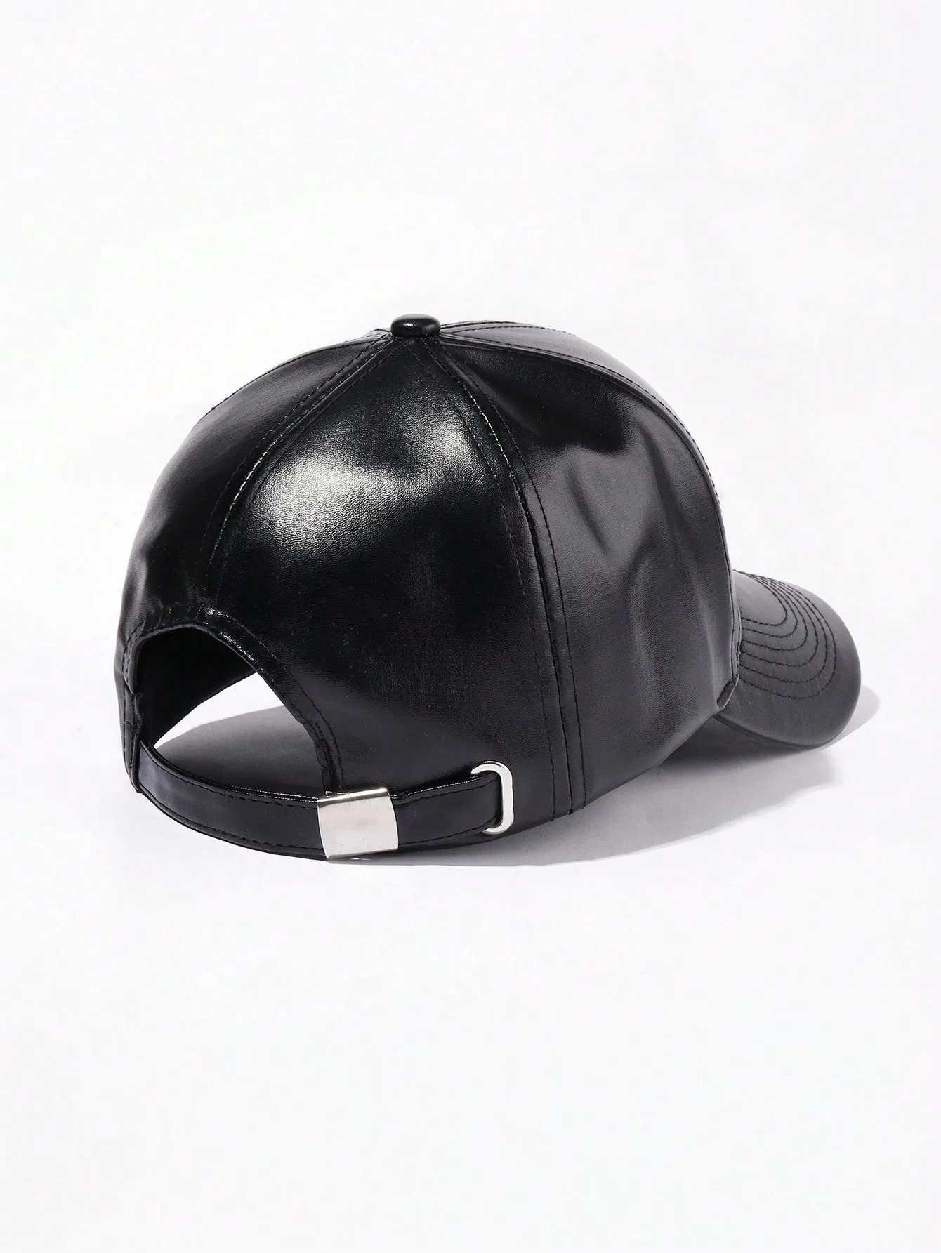 1pc Minimalist Leather Embroidered Baseball Cap