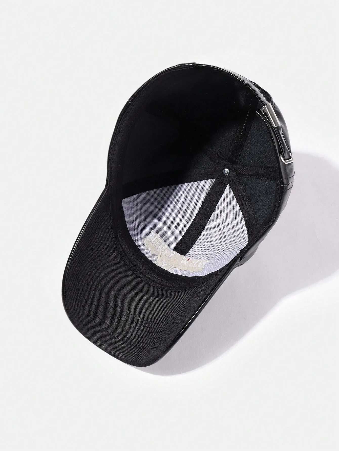 1pc Minimalist Leather Embroidered Baseball Cap