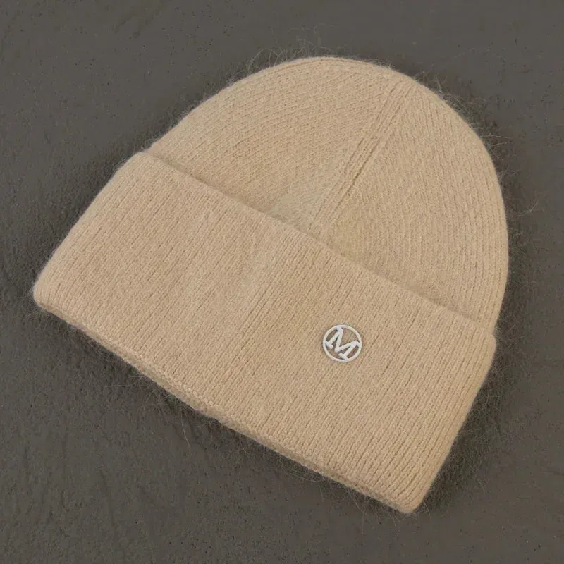 2024 Angora Winter Hat For Women Solid Color Real Rabbit Fur Beanies Woman Soft Knitted Bonnet Female Warm Ski Skullies Beanies