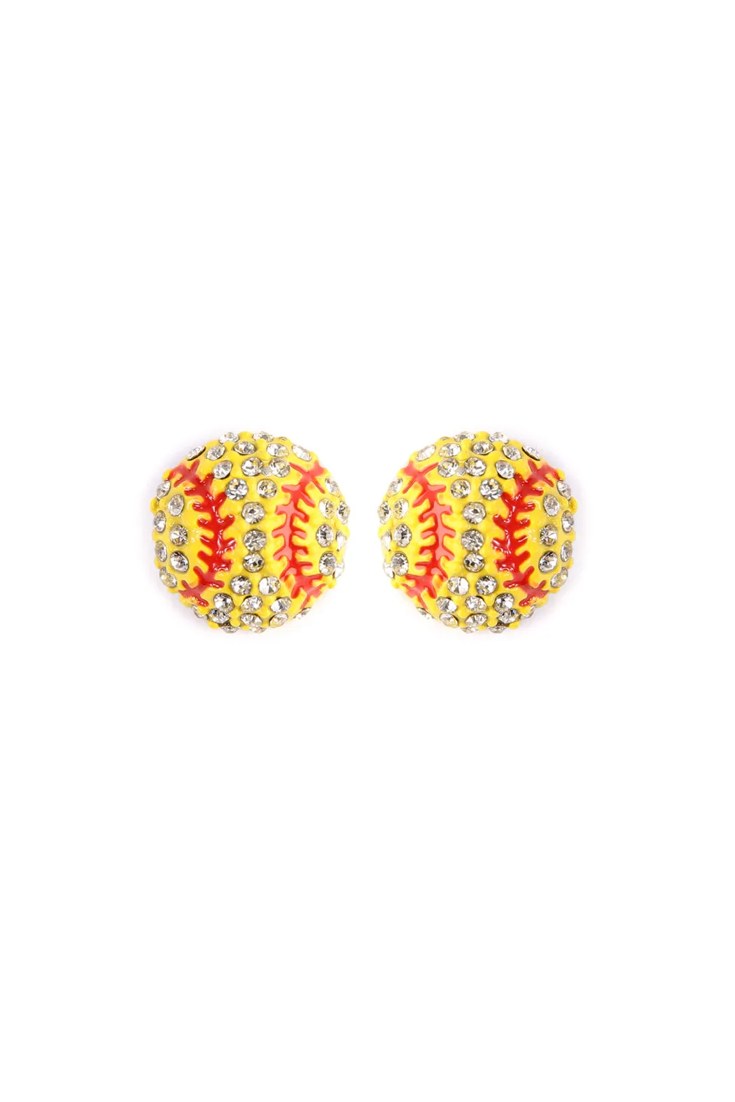 25720 - SOFTBALL SPORTS CHARM STUD EARRINGS