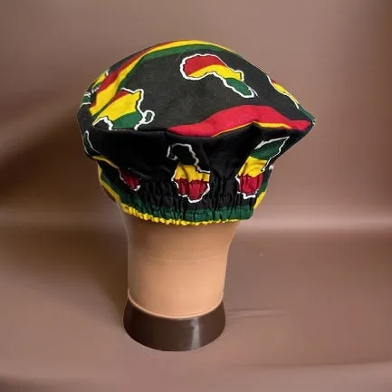 Africa Map Print Kufi Hat