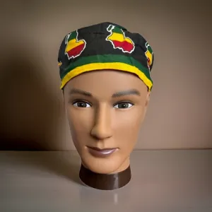 Africa Map Print Kufi Hat