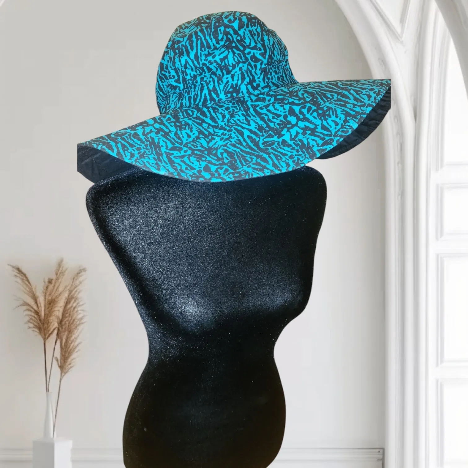 African Fabric Sun Hat | Geri's Bluffing Boutique