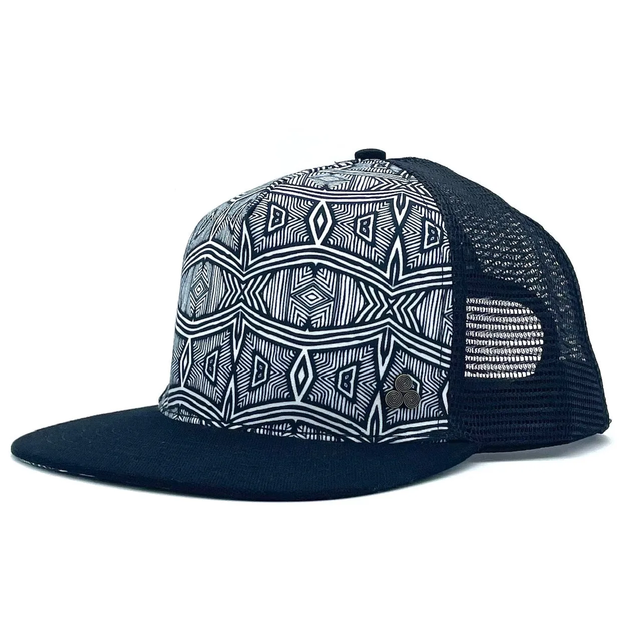 Afrika Trucker Hat – Graphic Print, Adjustable Mesh Snapback