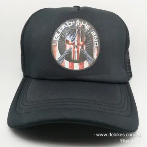 American Punisher Black Trucker Mesh Baseball Cap