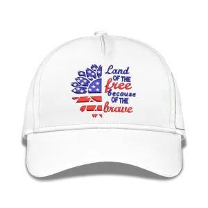 American Woman American Flag Embroidered Baseball Caps