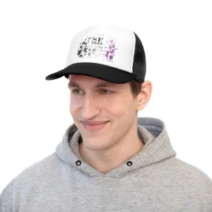 Asexual Flag Trucker Caps San Francisco Pride - My Rainbow is In My DNA
