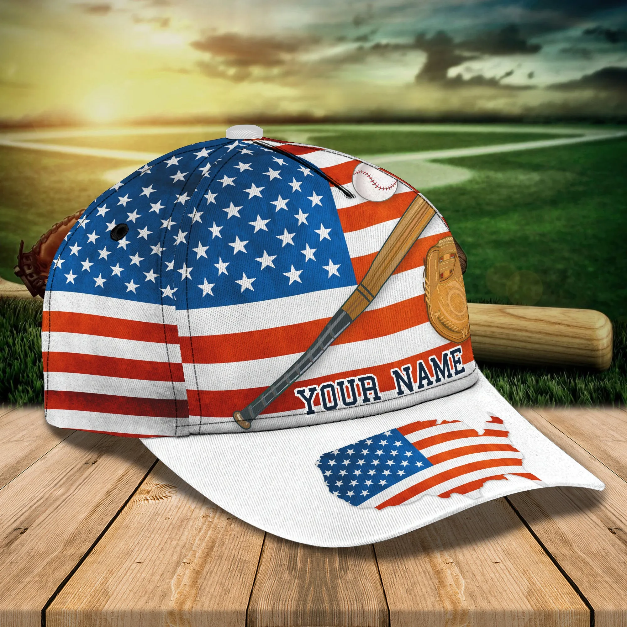 Baseball 15 - Personalized Name Cap - QA99