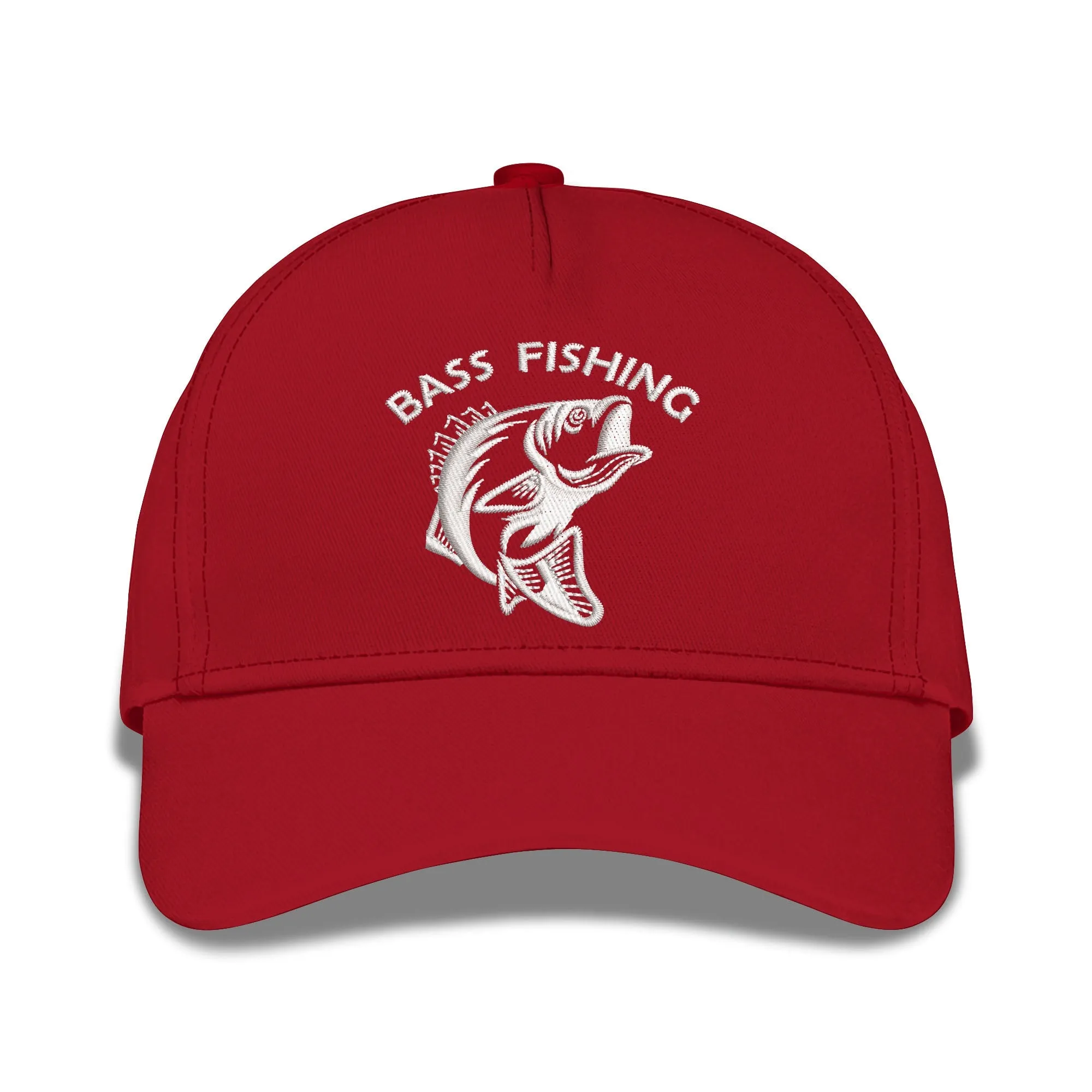 Bass Fishing Embroidered Baseball Caps