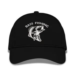 Bass Fishing Embroidered Baseball Caps
