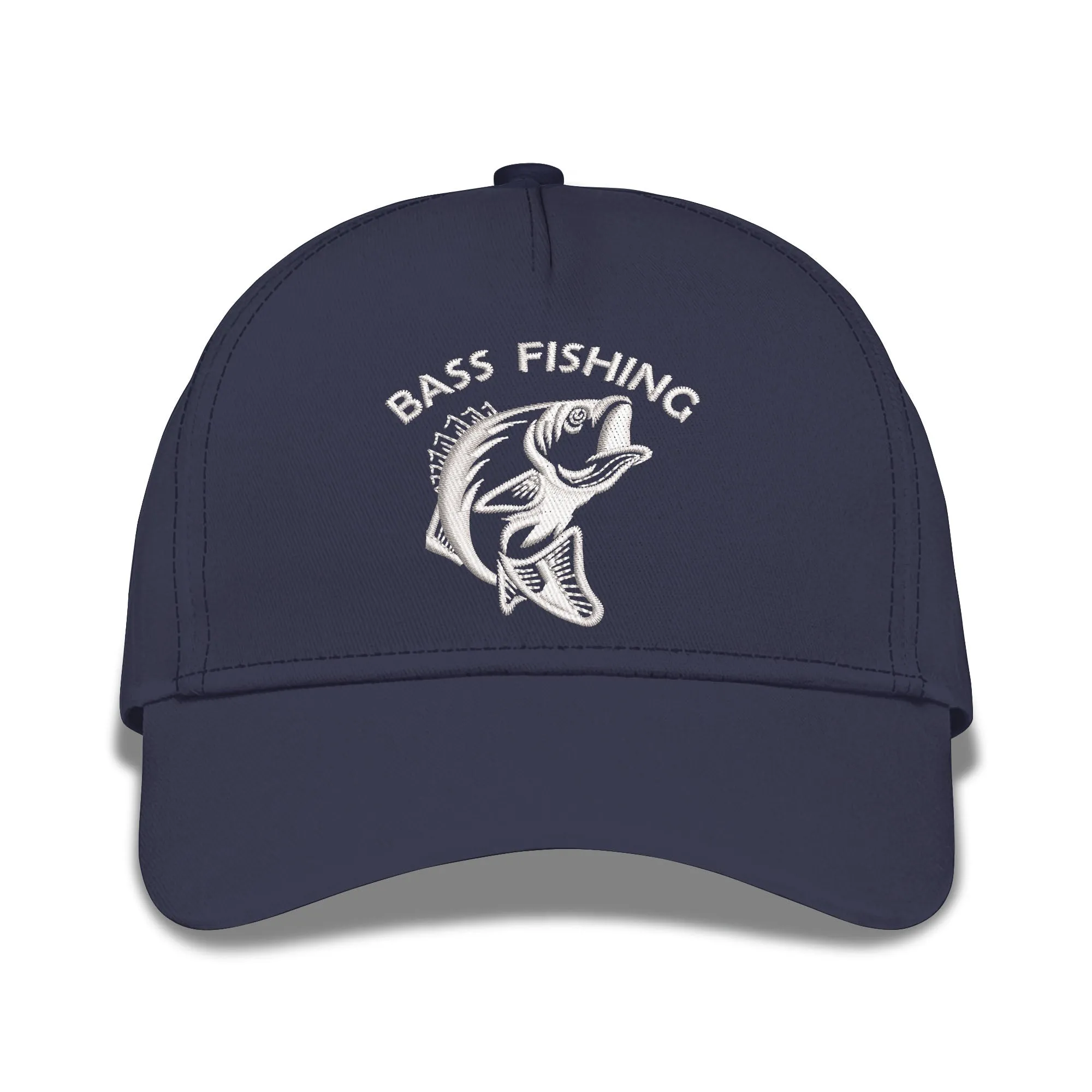 Bass Fishing Embroidered Baseball Caps
