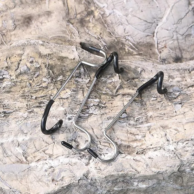 BESPORTBLE 4pcs Tent Light Camping Hanger S Shape Lamp Hanger Versatile Light Pole Hooks for Outdoor Yard Tent Travel