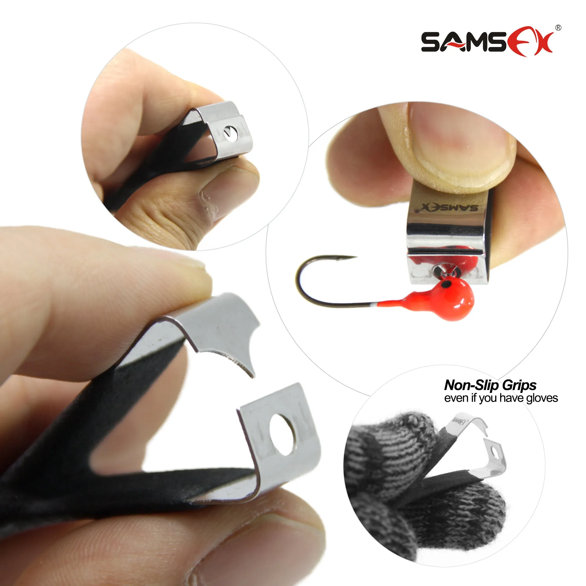 Black Fly Fishing Combo 5 in 1 Fishing tools set Forceps Zinger Nipper & Lanyard