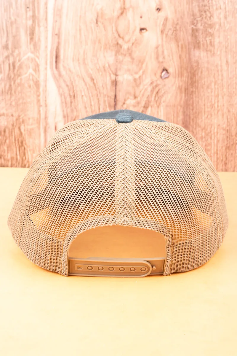 Blue and Khaki 'Not My First Rodeo' Mesh Cap