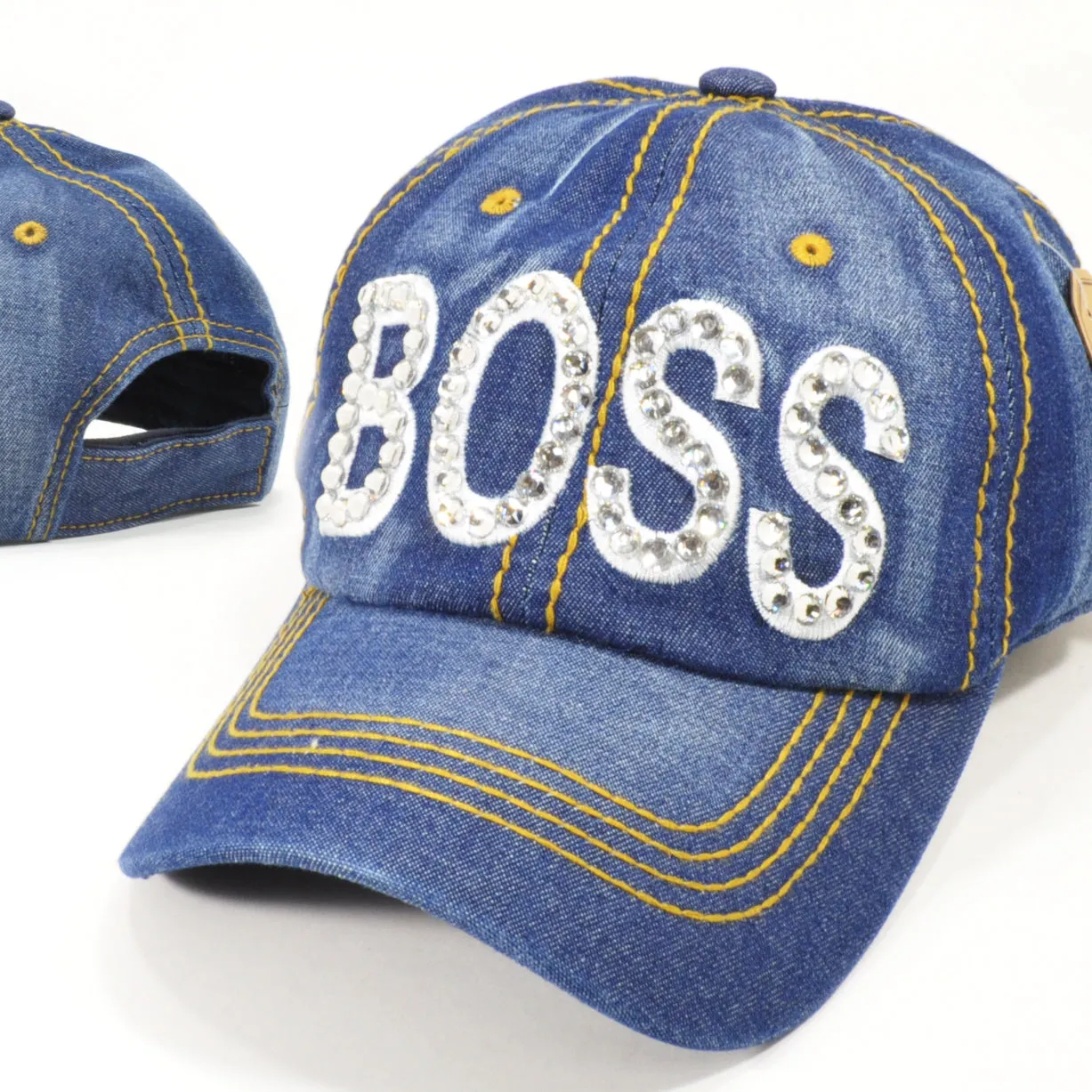 BOSS  Bling Denim Caps