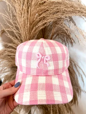 Bow Baseball Cap - Pink