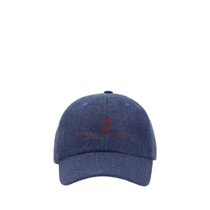 Brunello Cucinelli Men Bue Baseball Hat Cotton Adjustable Embroidered Casual Cap