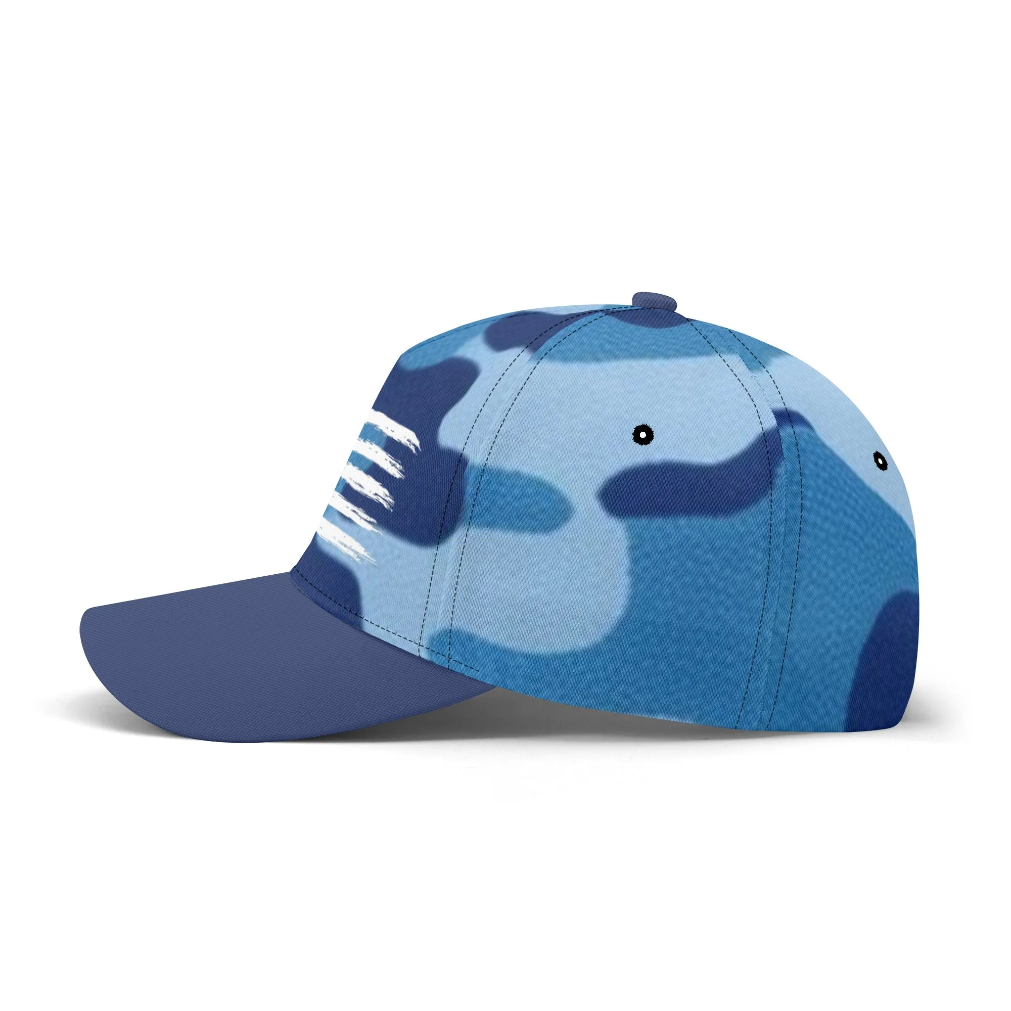 Camouflage Pattern Flag Graphic Baseball Cap