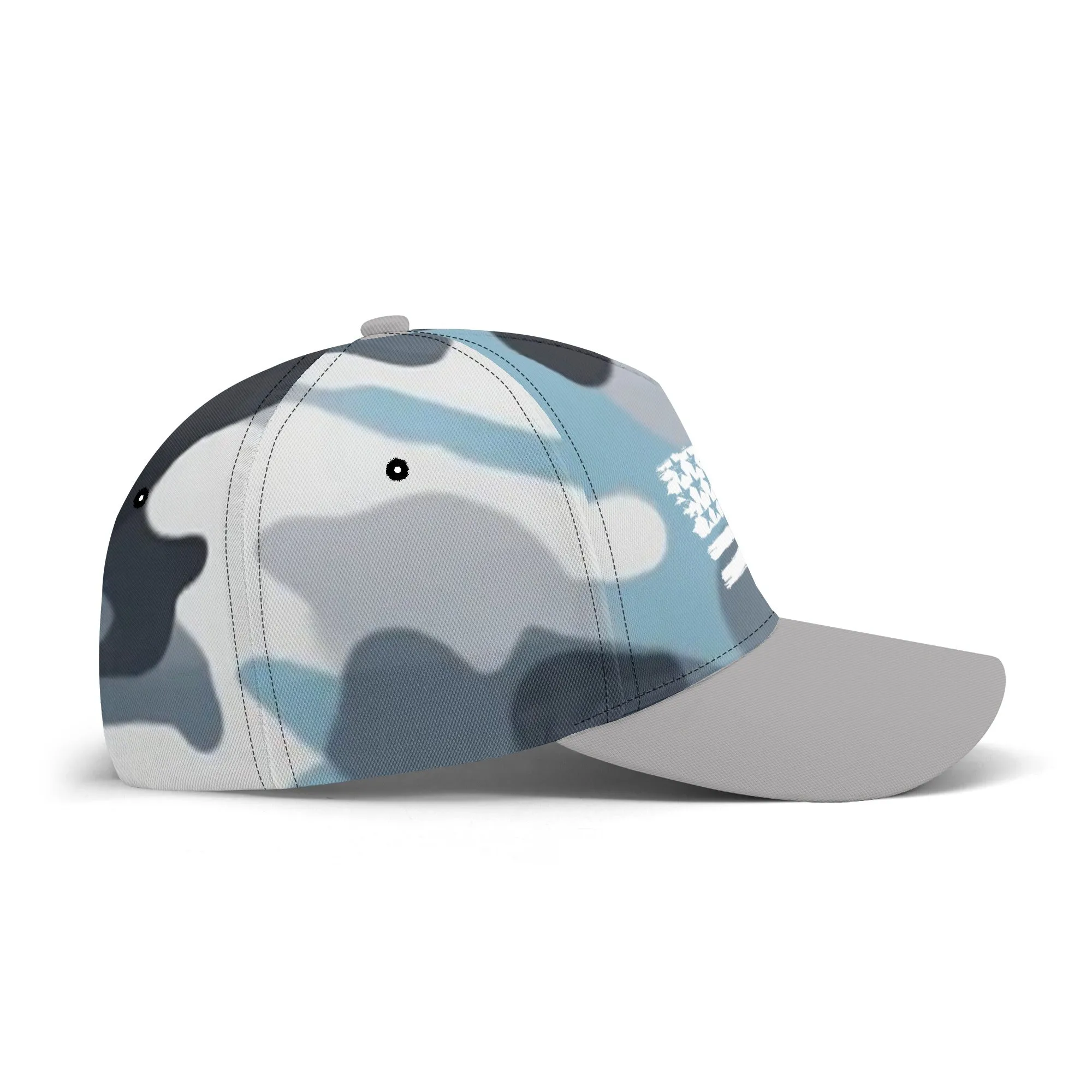 Camouflage Pattern Flag Graphic Baseball Cap