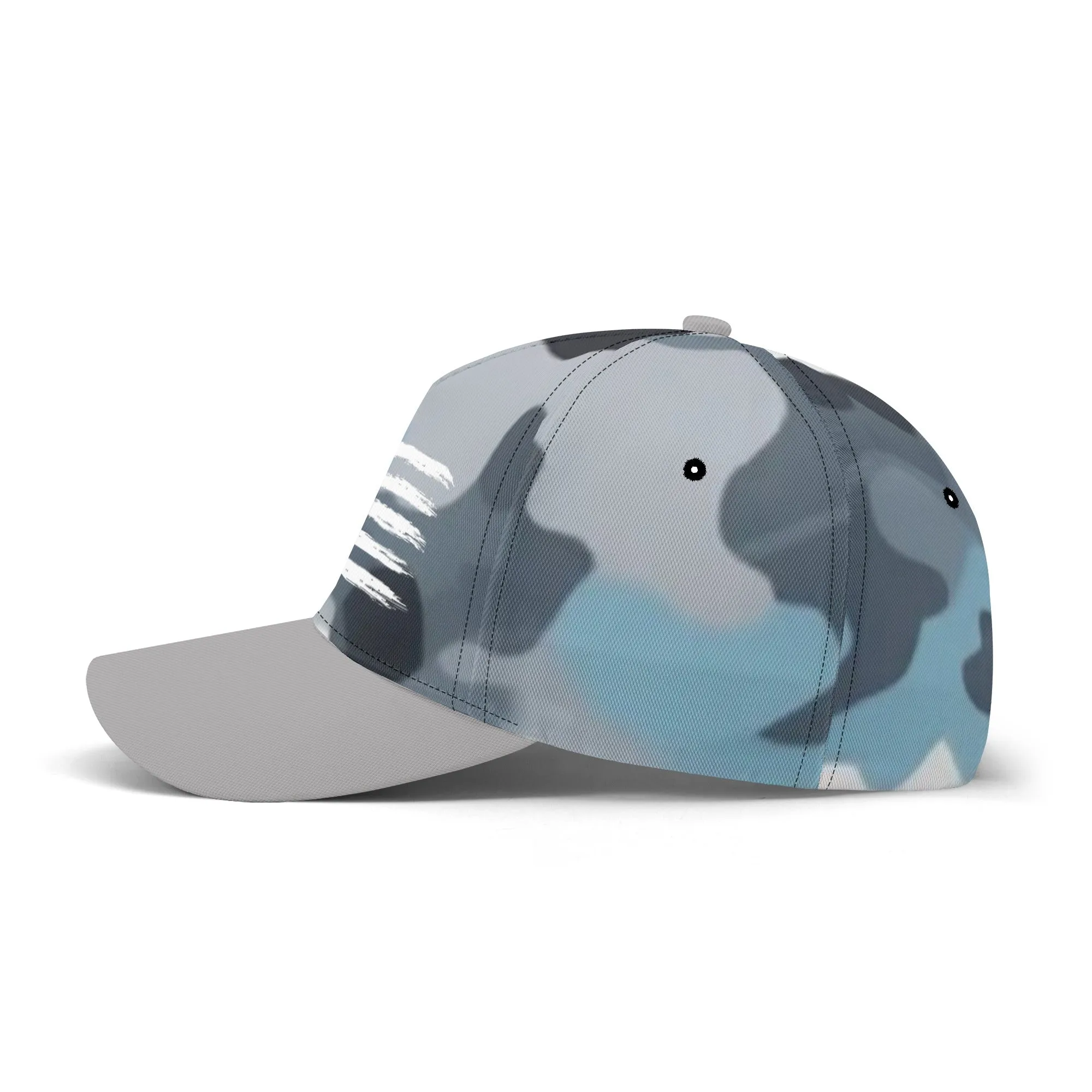 Camouflage Pattern Flag Graphic Baseball Cap