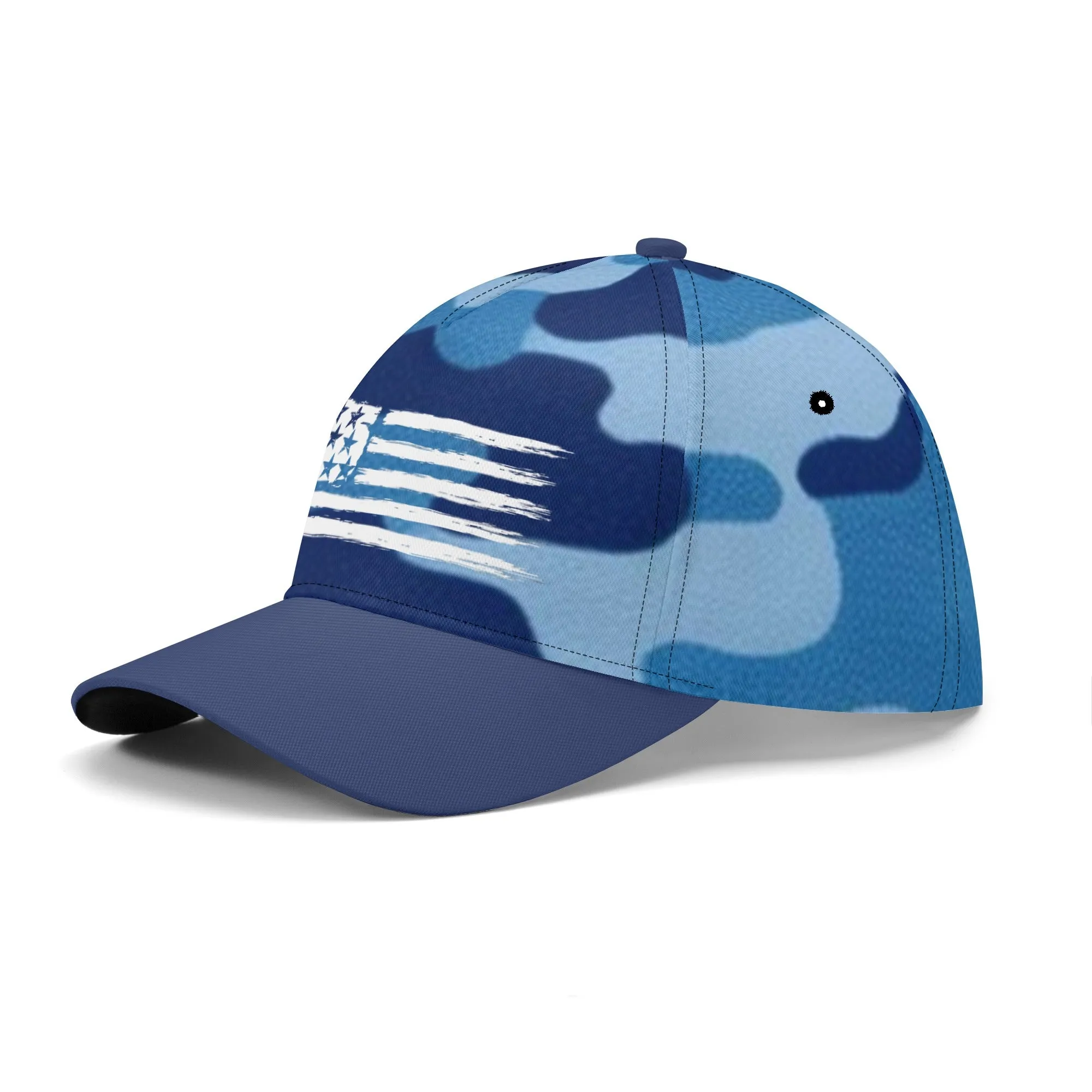 Camouflage Pattern Flag Graphic Baseball Cap