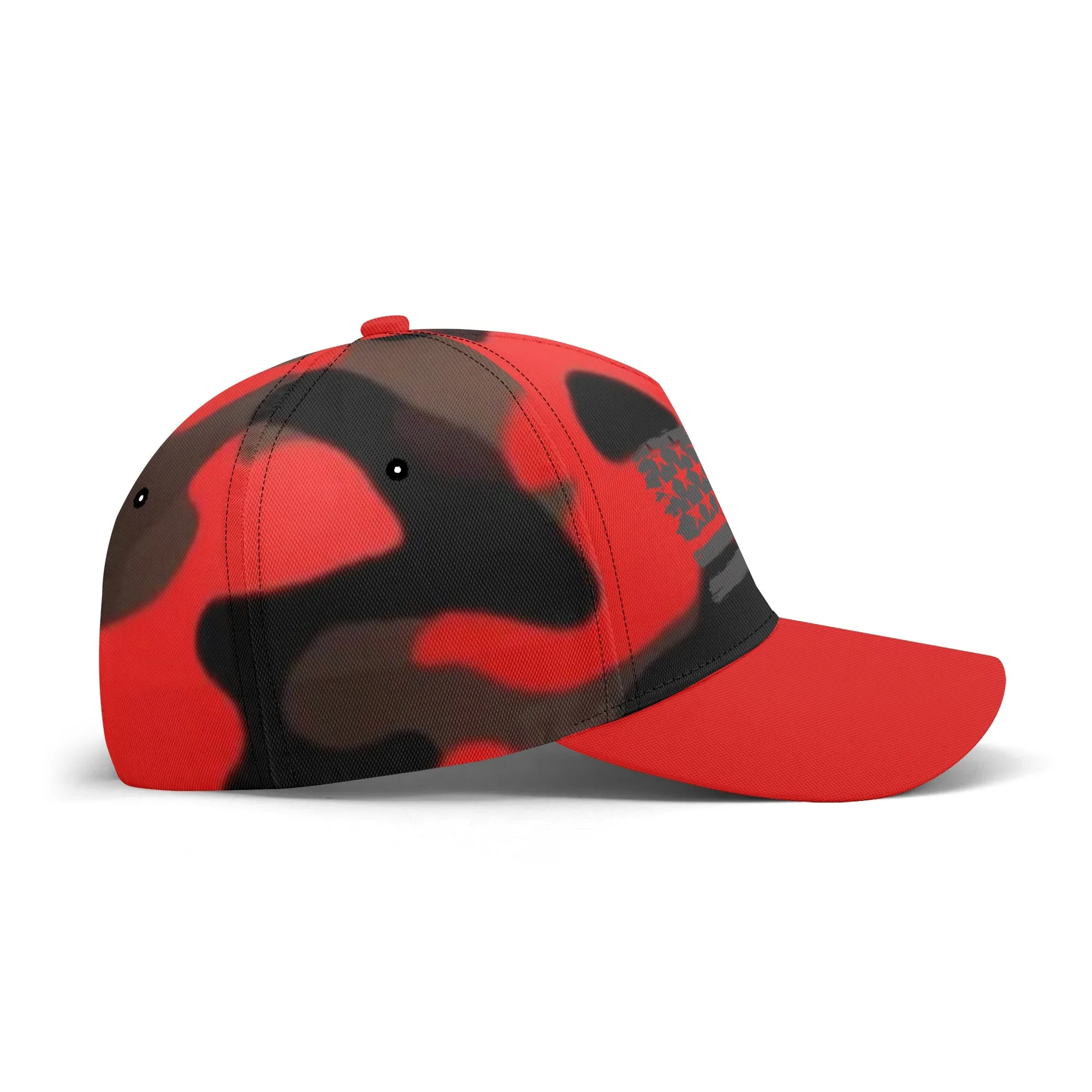 Camouflage Pattern Flag Graphic Baseball Cap