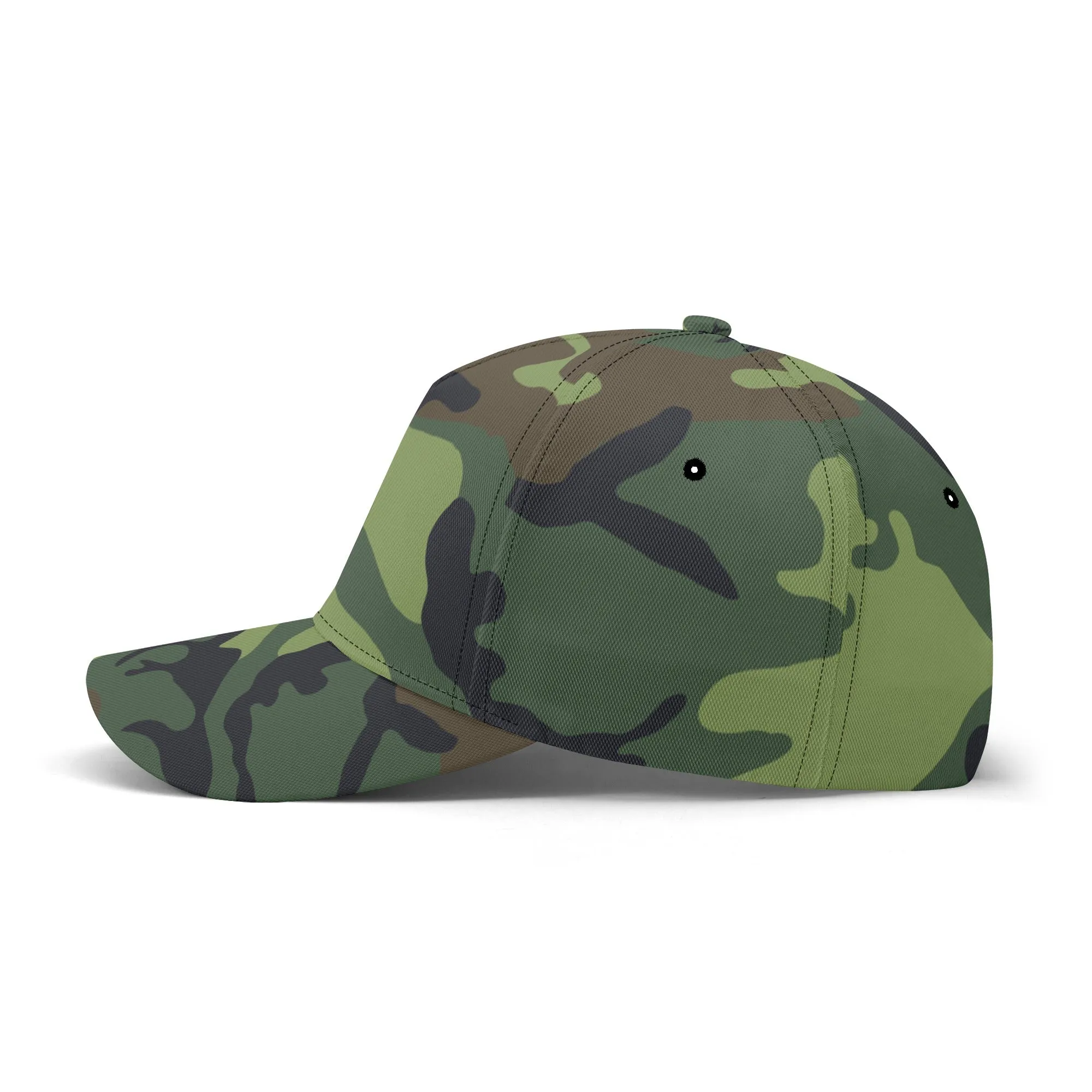 Camouflage Pattern Flag Graphic Baseball Cap