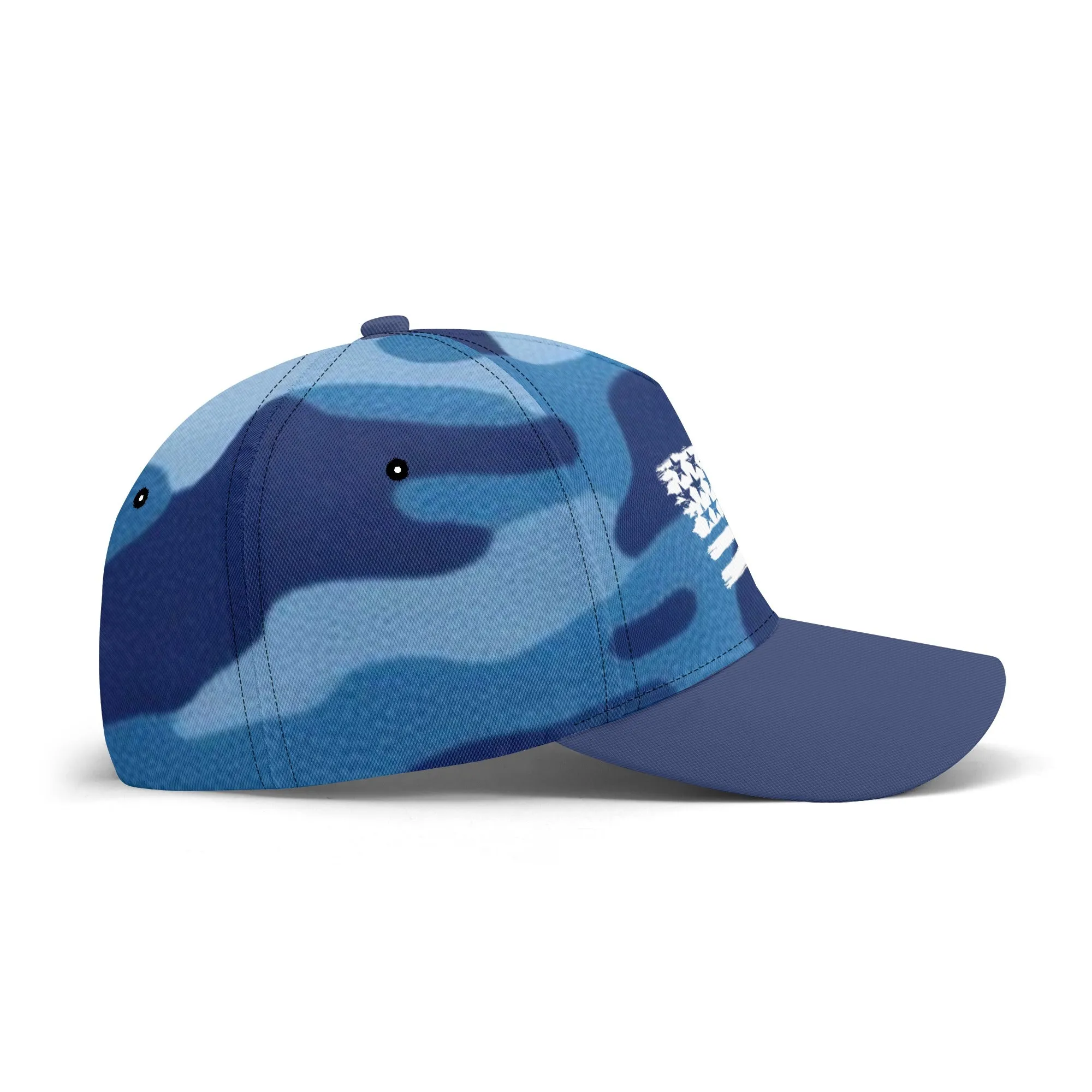 Camouflage Pattern Flag Graphic Baseball Cap