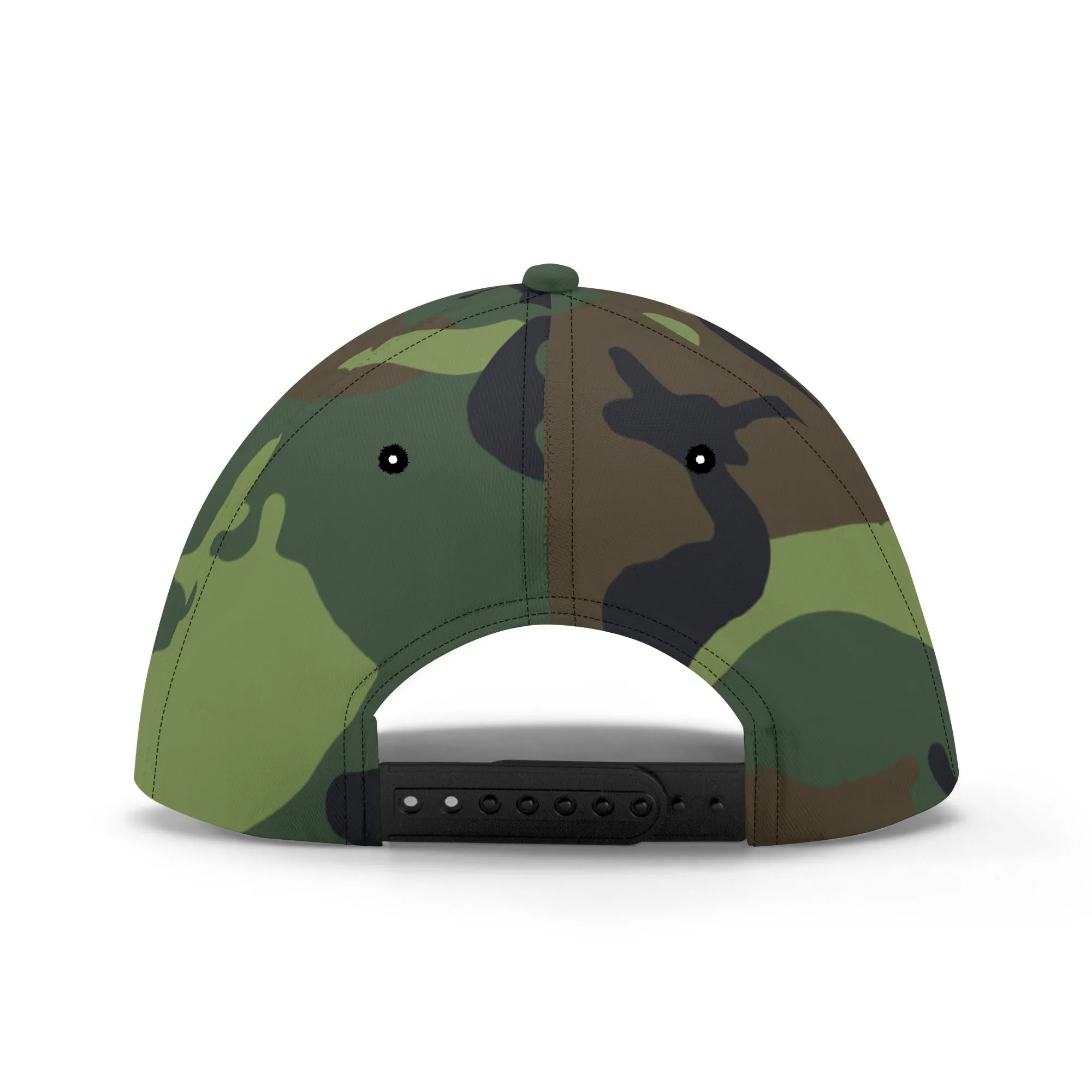 Camouflage Pattern Flag Graphic Baseball Cap