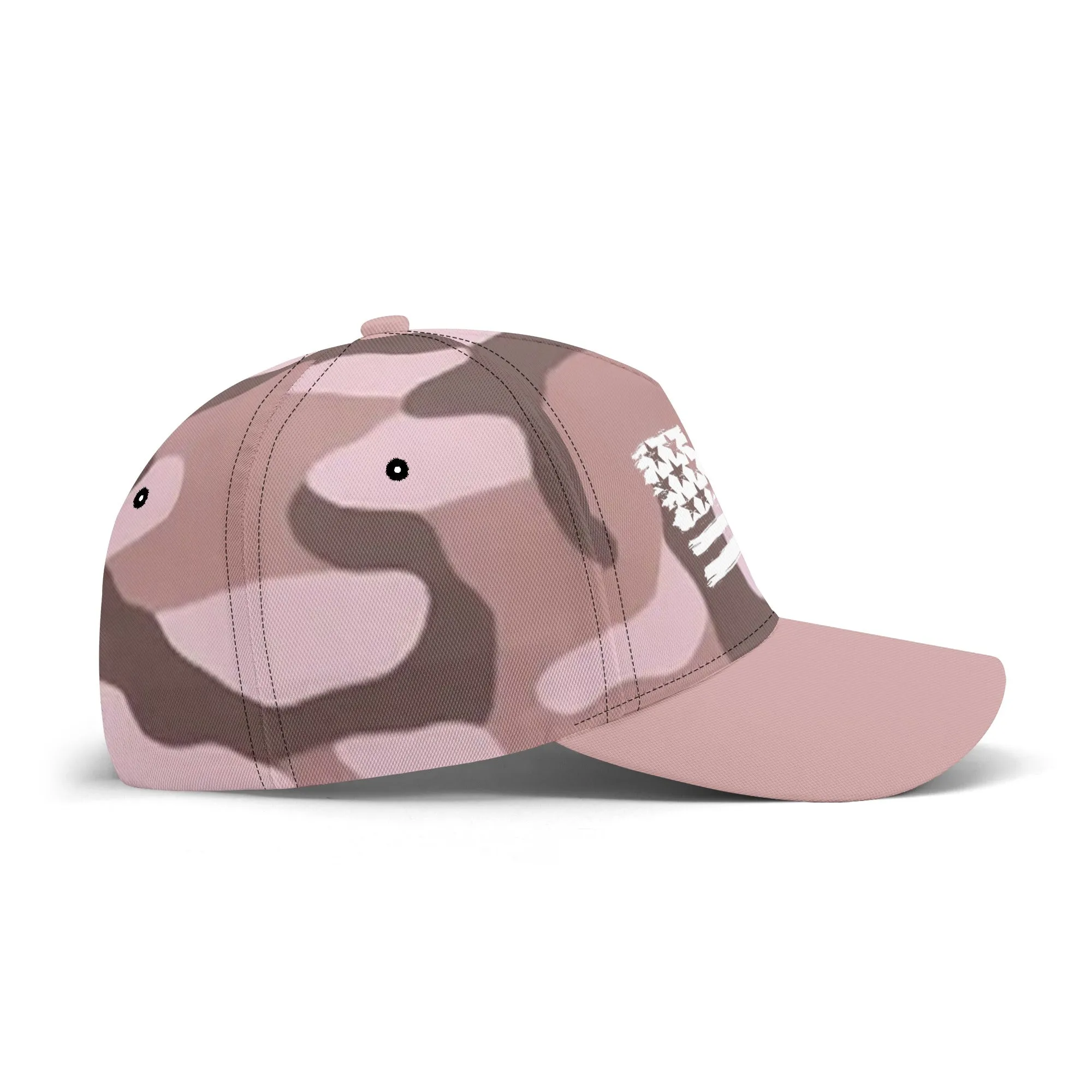 Camouflage Pattern Flag Graphic Baseball Cap