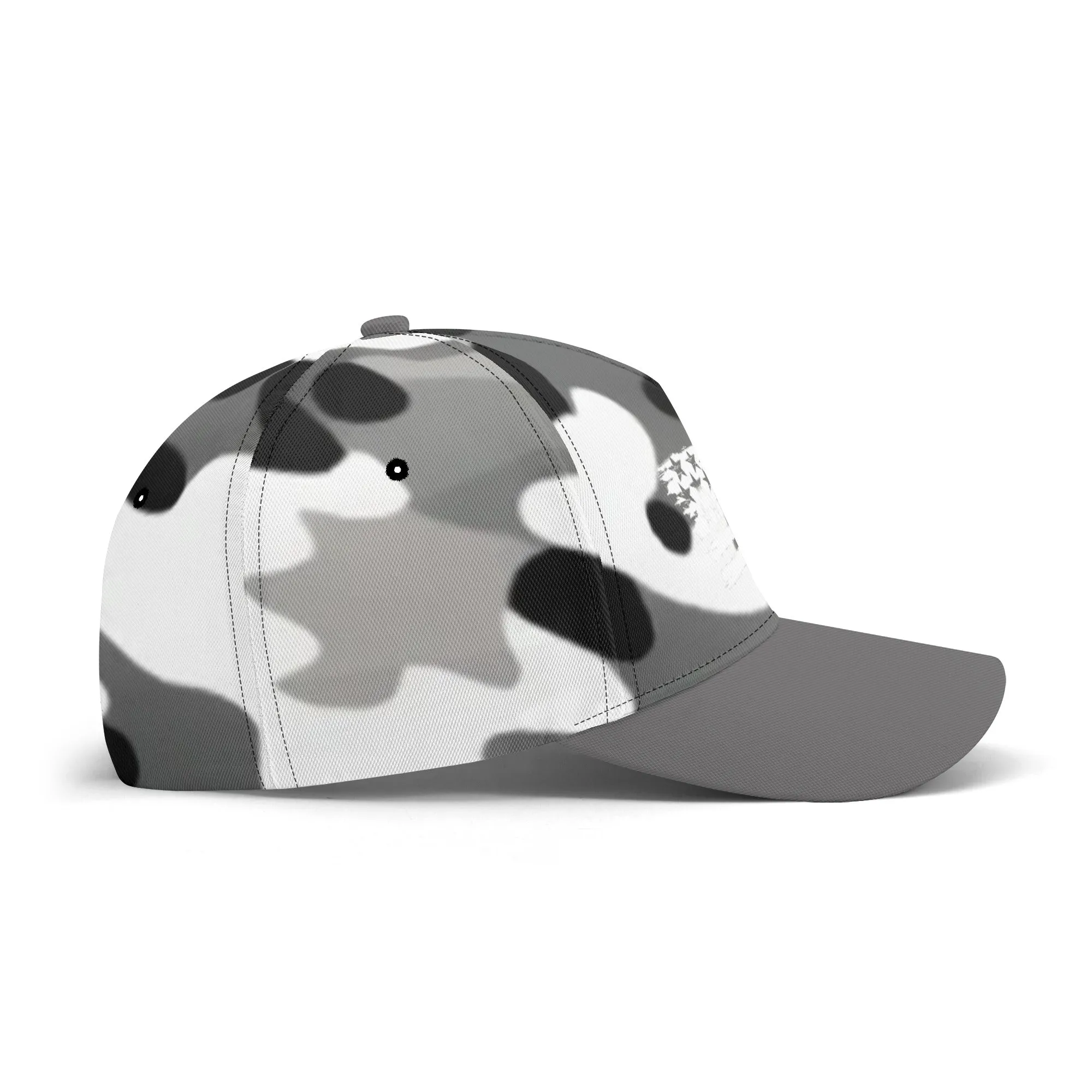 Camouflage Pattern Flag Graphic Baseball Cap