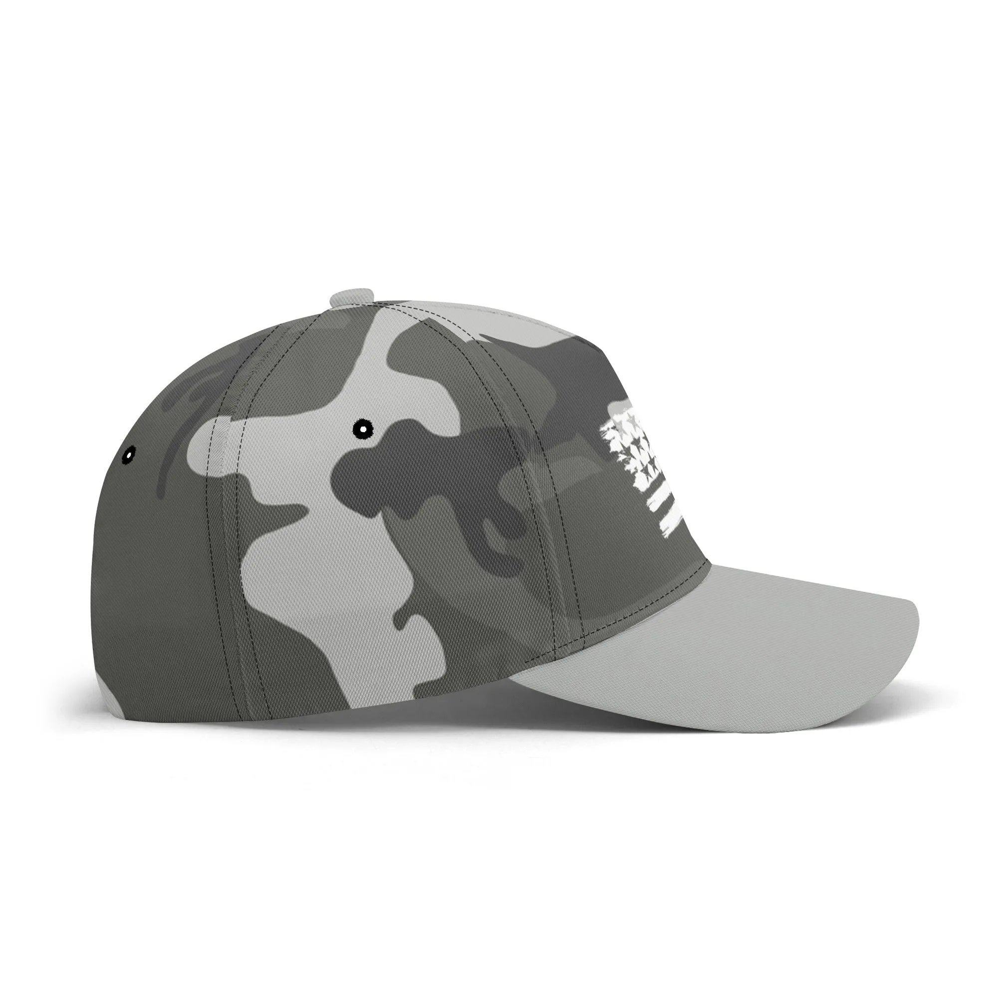 Camouflage Pattern Flag Graphic Baseball Cap