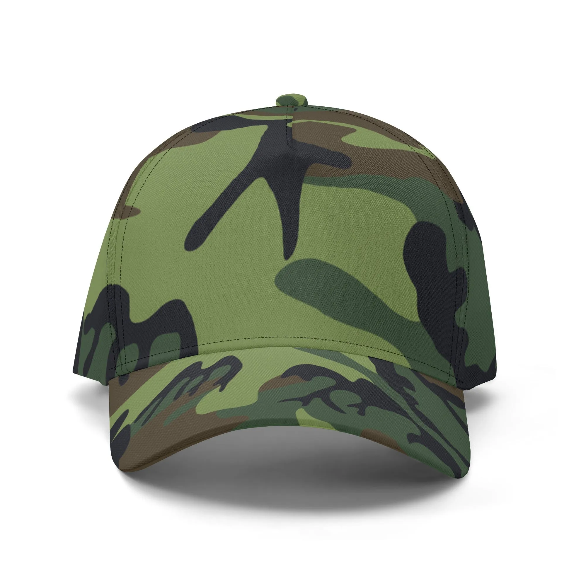 Camouflage Pattern Flag Graphic Baseball Cap