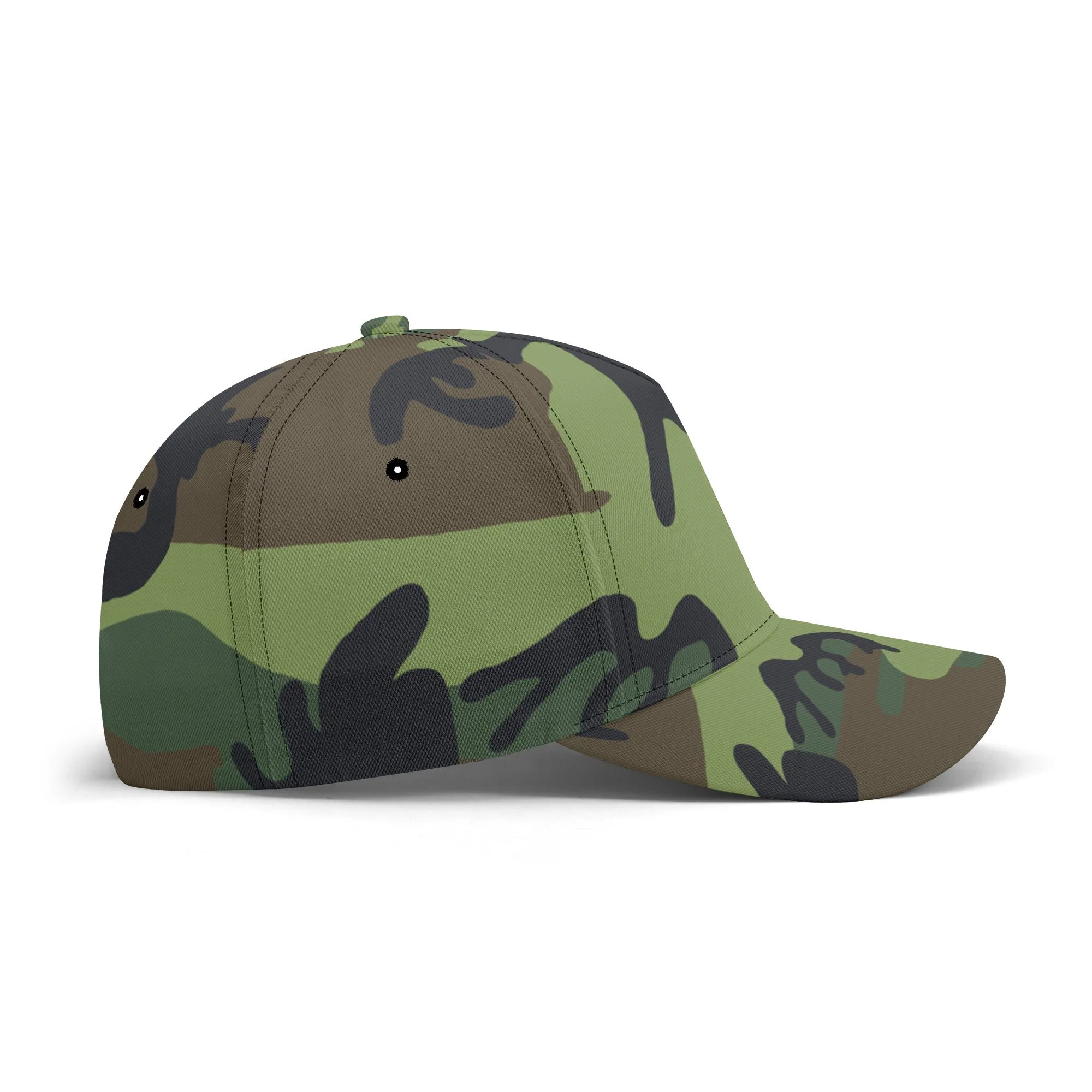 Camouflage Pattern Flag Graphic Baseball Cap