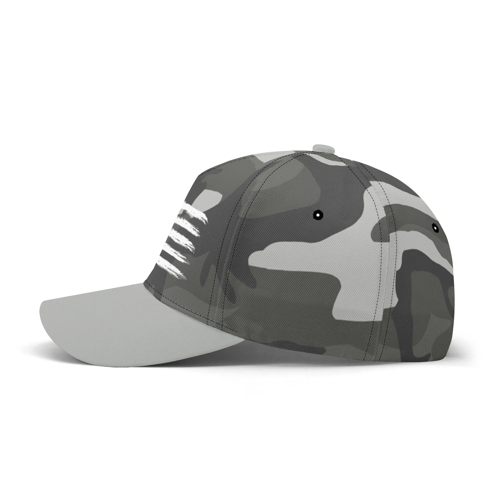 Camouflage Pattern Flag Graphic Baseball Cap