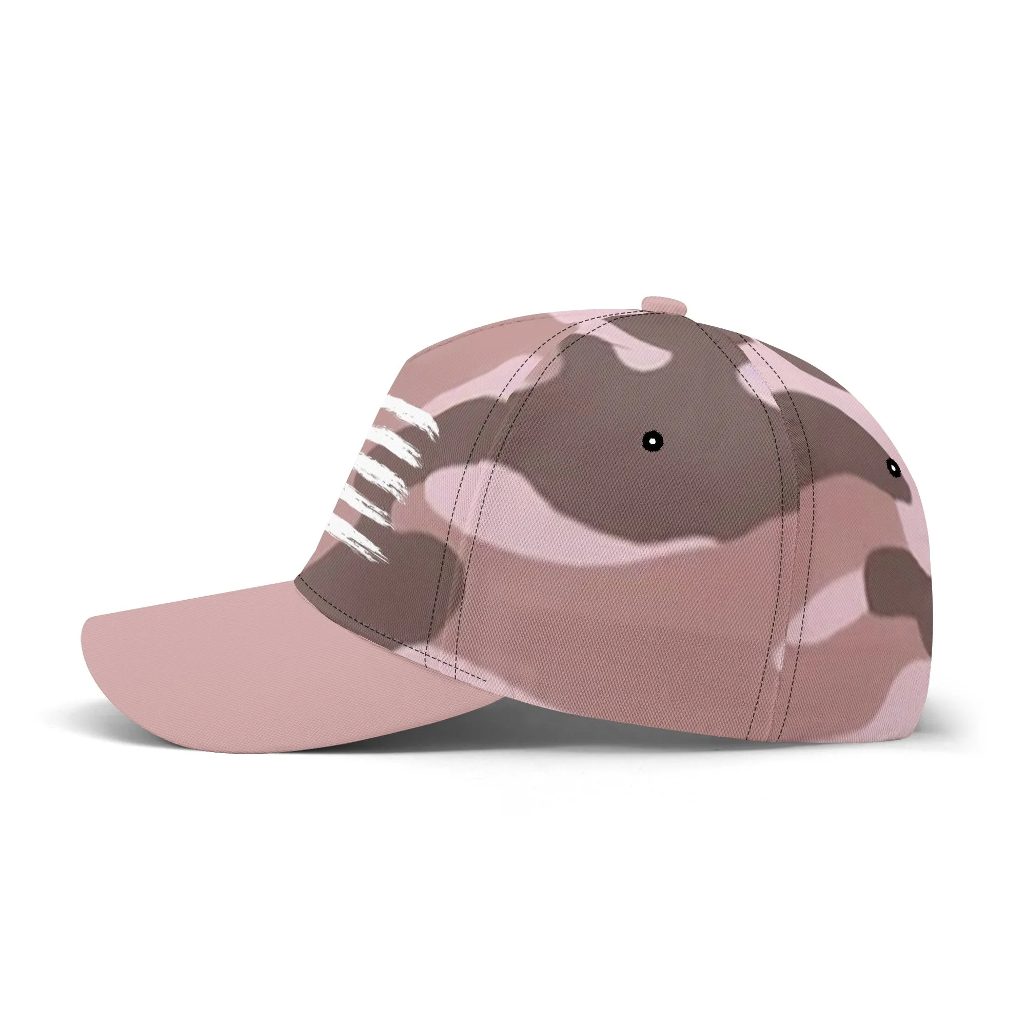 Camouflage Pattern Flag Graphic Baseball Cap