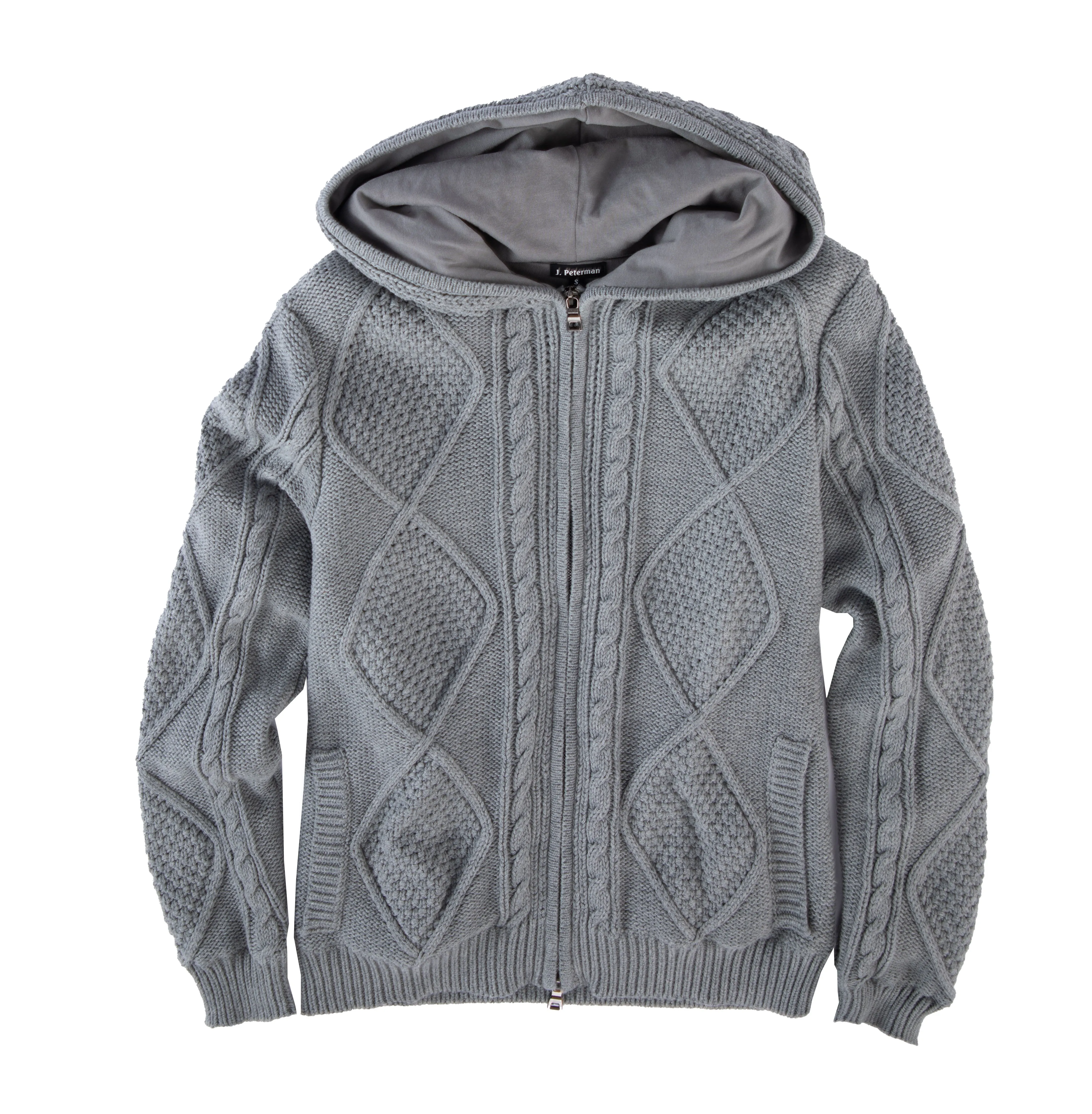 Cashmere Blend Cable Hoodie