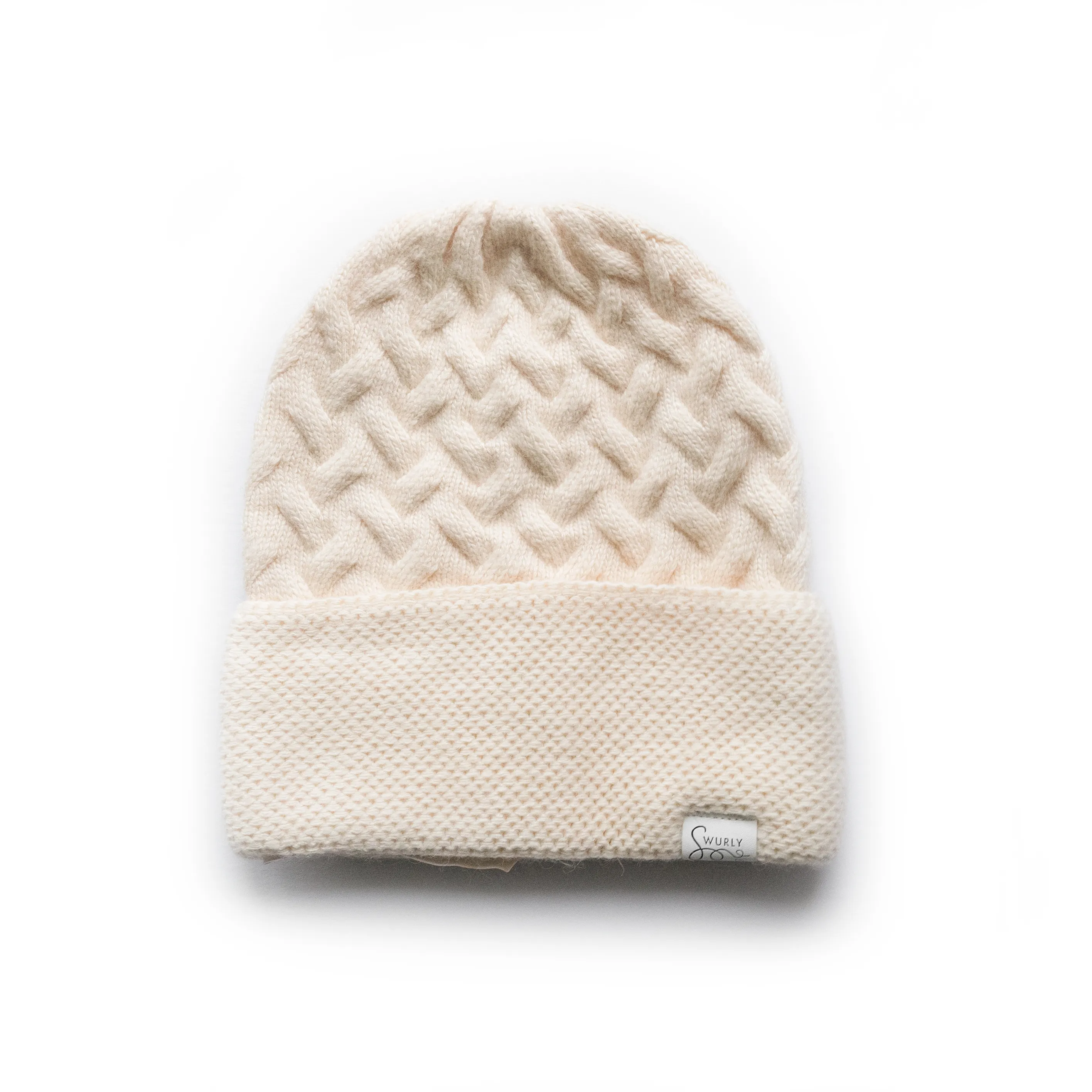 Cashmere Sublime Silk Lined Cuffed Unisex Hat