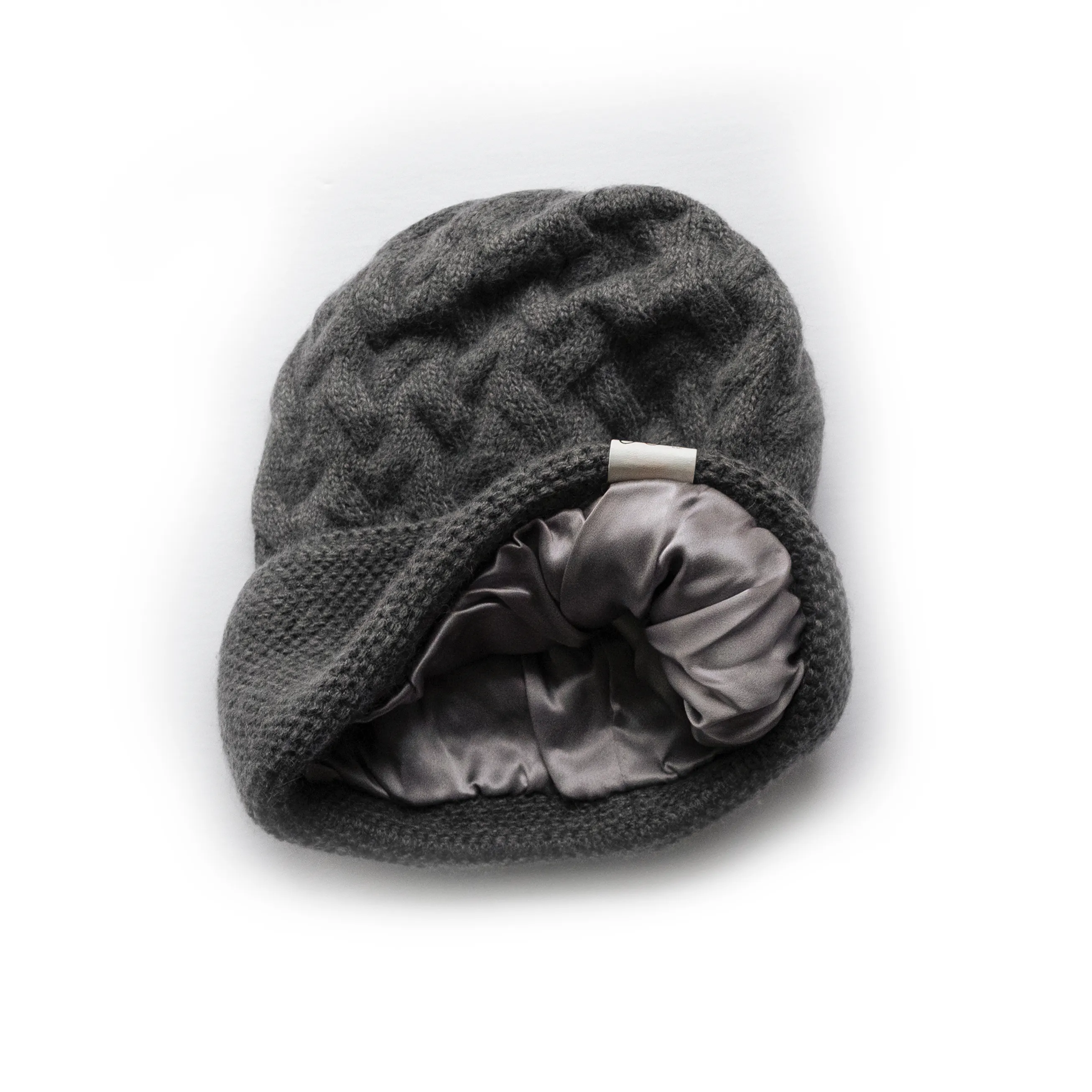 Cashmere Sublime Silk Lined Cuffed Unisex Hat