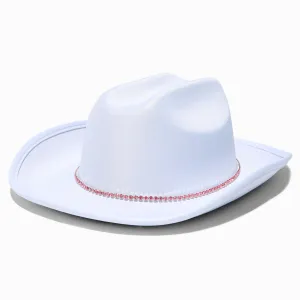 Claire's White Hats