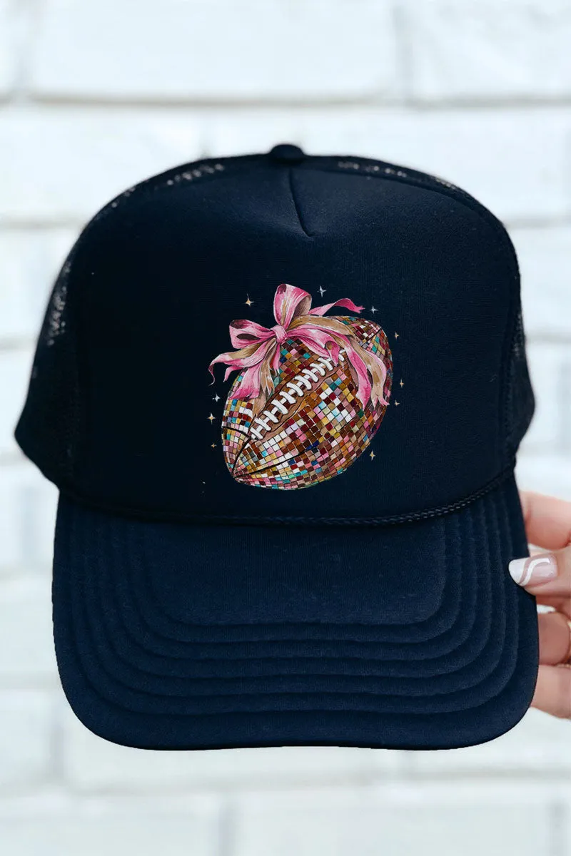 Colorful Disco Football Foam Front Mesh Trucker Cap