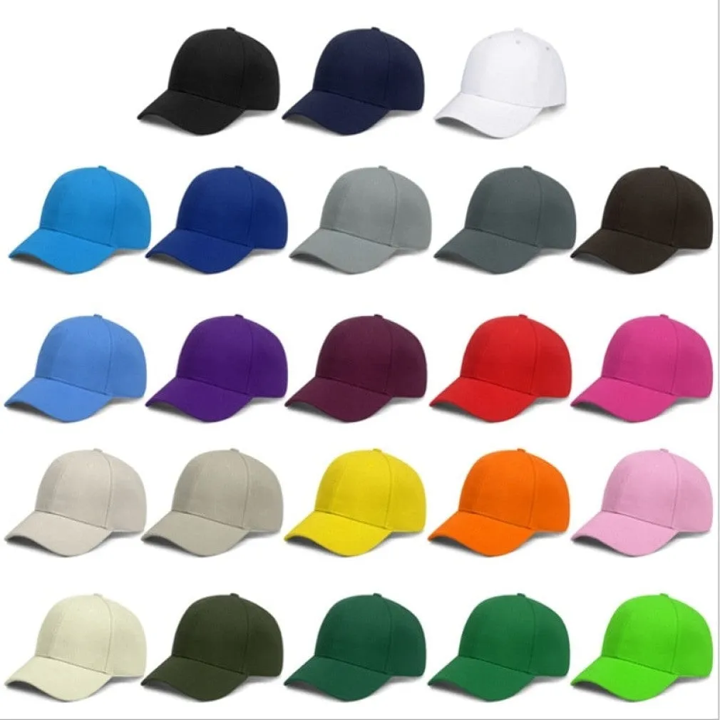 ContiNent 33 Solid Color Velcro Adjustable Unisex Spring Summer Dad Hat Shade Hip Hop Men Women Multiple Colour Baseball Cap Peaked Cap