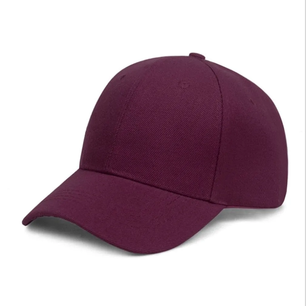 ContiNent 33 Solid Color Velcro Adjustable Unisex Spring Summer Dad Hat Shade Hip Hop Men Women Multiple Colour Baseball Cap Peaked Cap