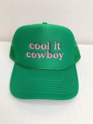 Cool It Cowboy Green Cap
