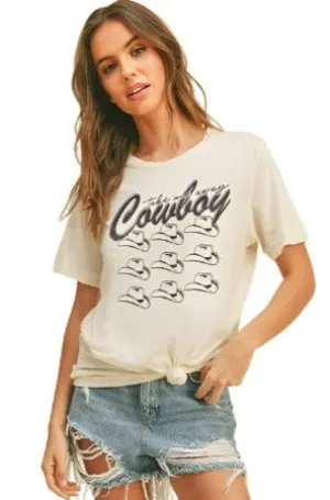 COWBOY HATS TEE - VINTAGE WHITE