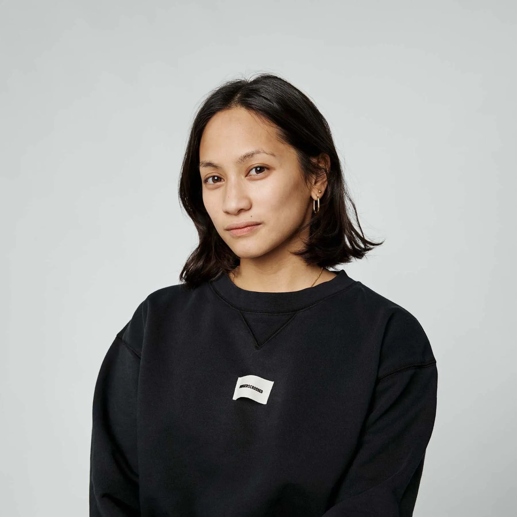 Crew Neck Classic Logo - Black