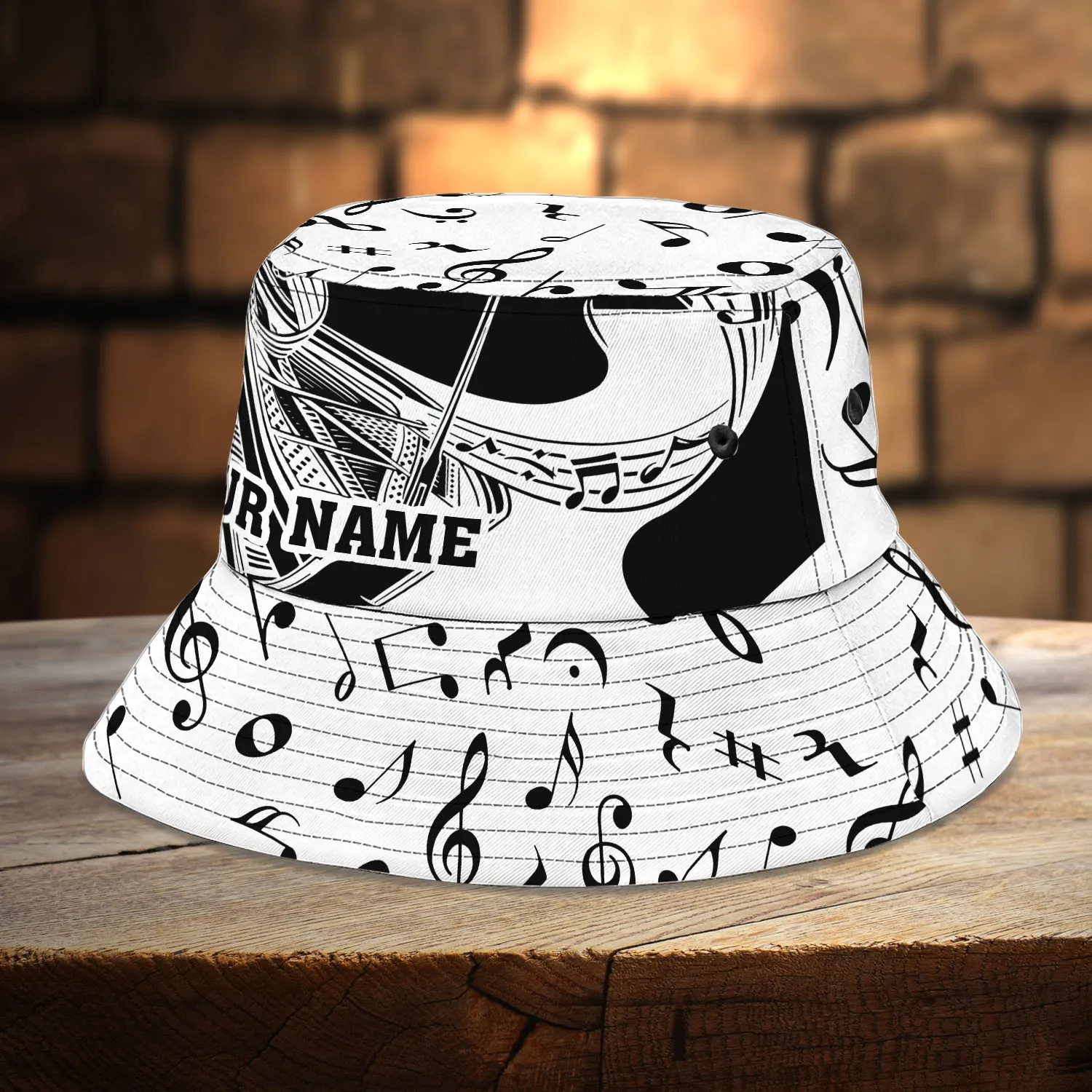 Custom Bucket Hat - Piano - 9