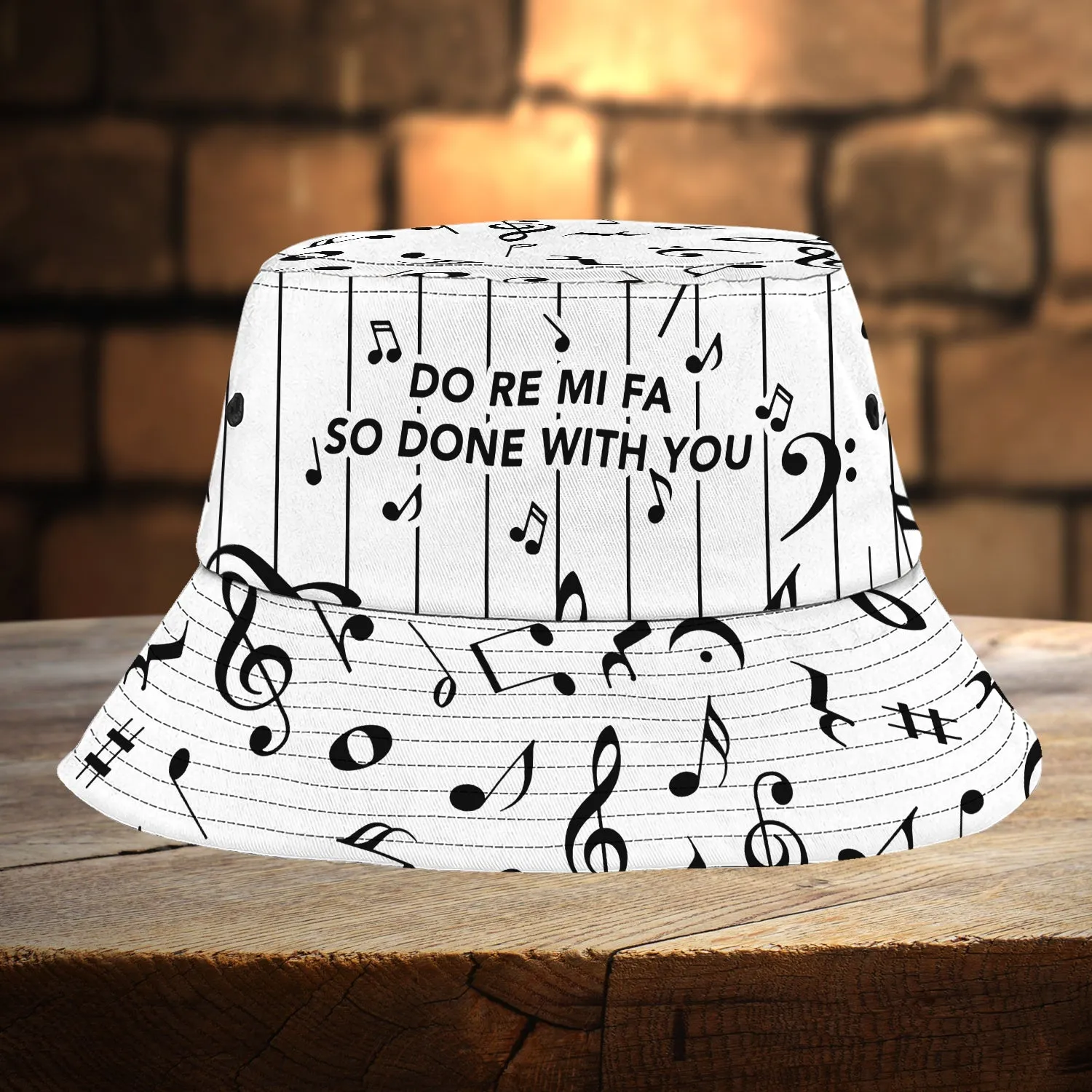 Custom Bucket Hat - Piano - 9
