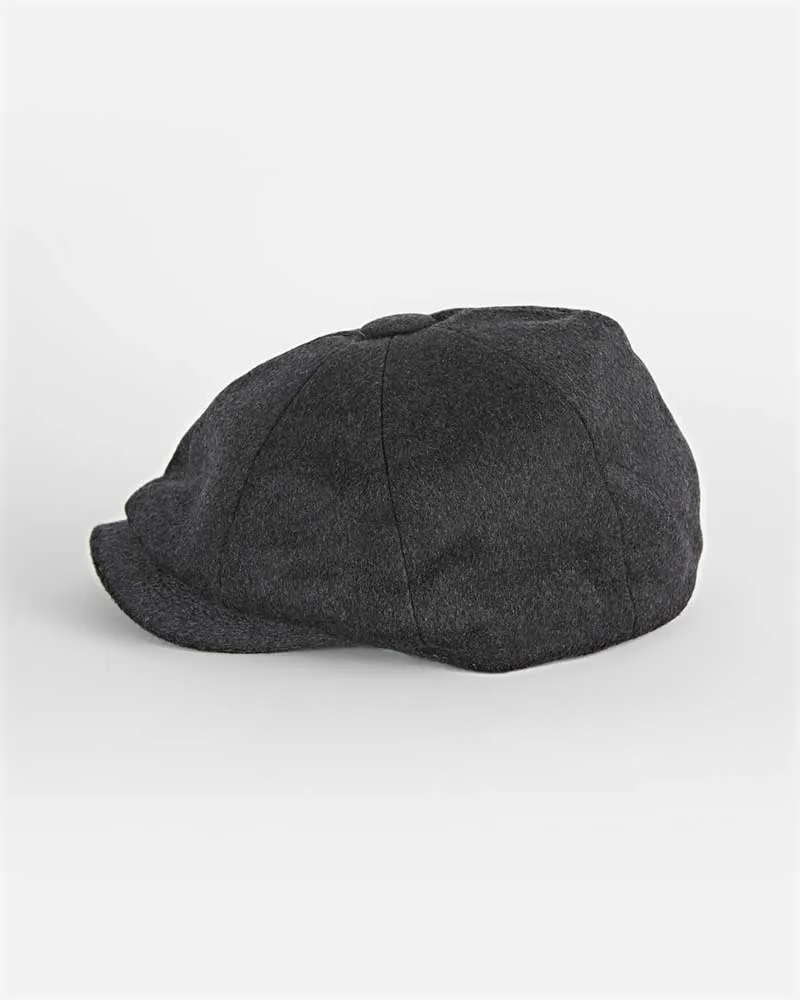 Dark Grey Cashmere Gatsby Cap